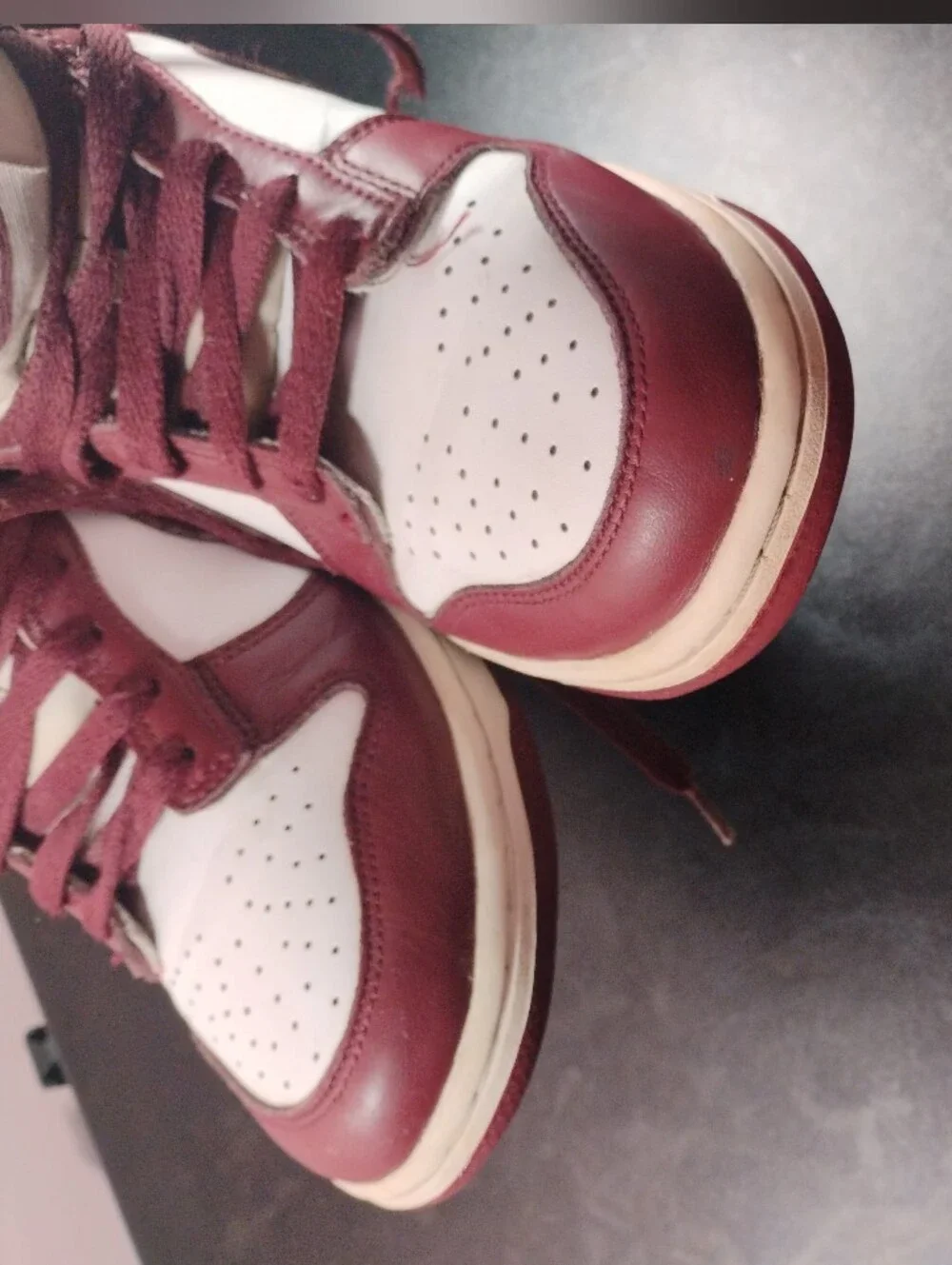 Nike Dunk Low Redwood GS 7Y White Gym Red FB9109‑115 – As‑Is